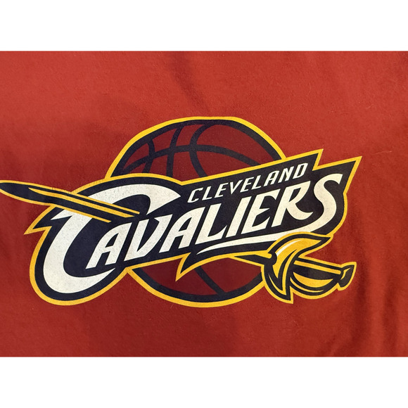 Cleveland Cavaliers Shirt Mens XL Red NBA Basketball Adidas Tee Go-To Cotton - Picture 4 of 4